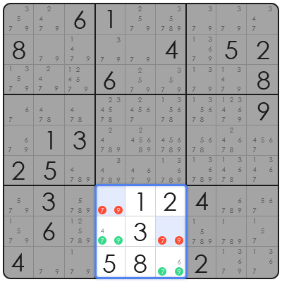 sudoku naked pairs technique
